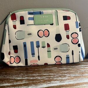 Clinique and Kate Spade cosmetic bag